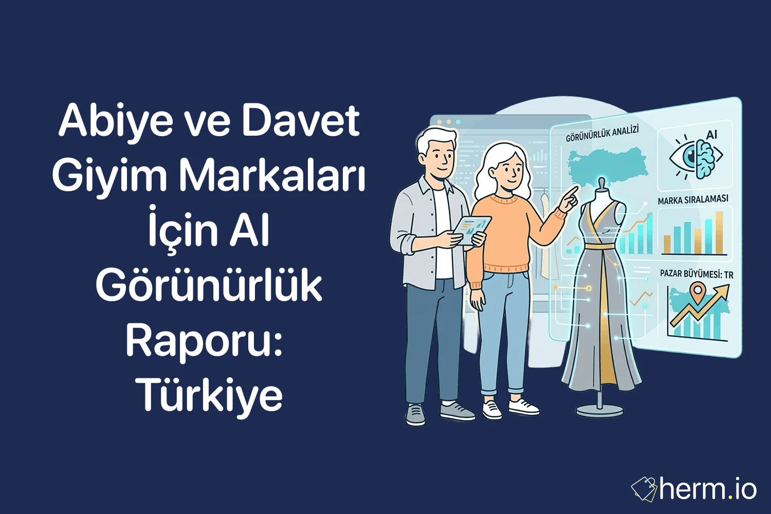 Türkiye abiye ve davet giyim yapay zekâ görünürlük serisi kapak görseli