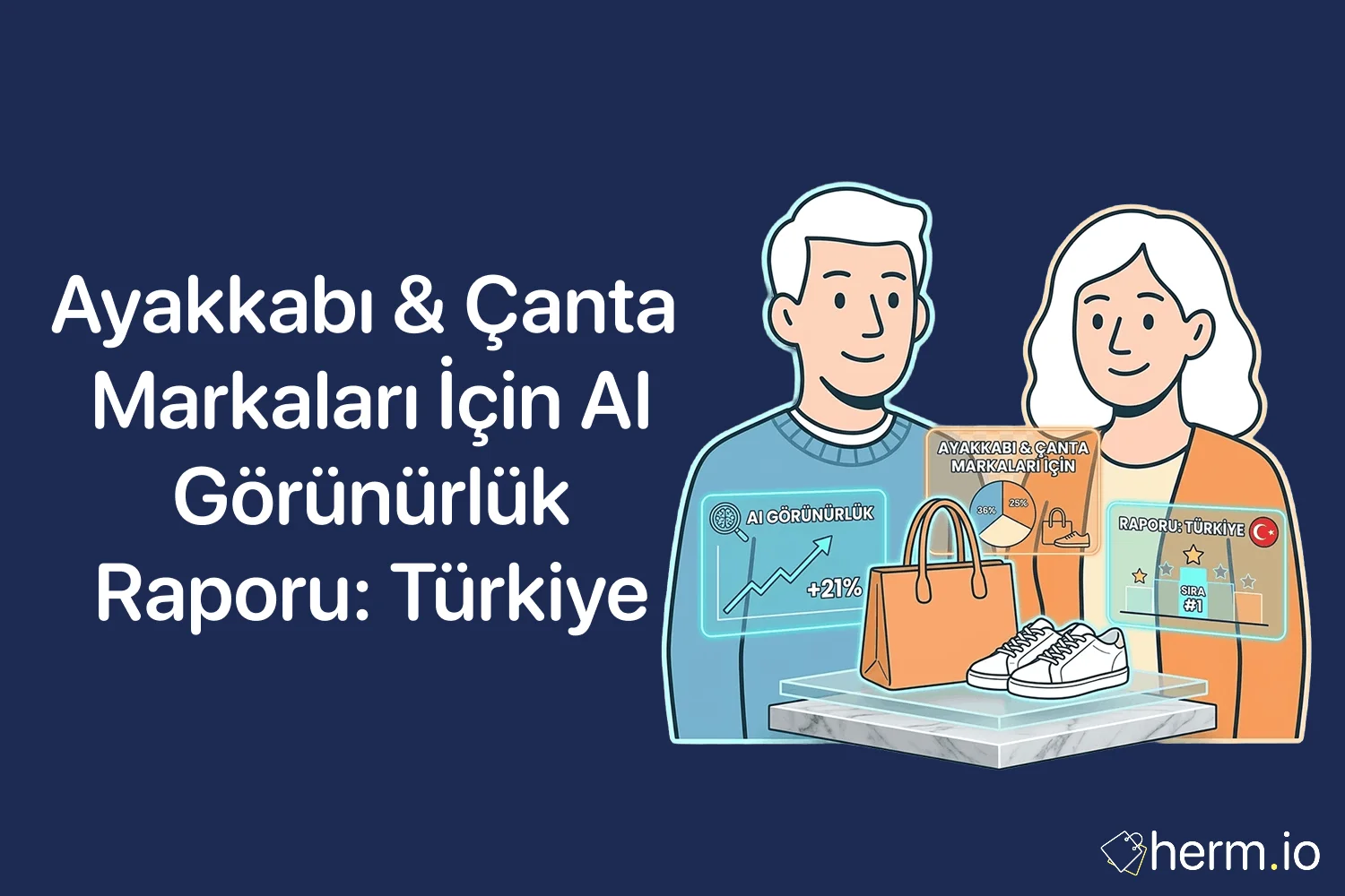 Türk ayakkabı ve çanta markaları yapay zekâ görünürlük raporu seri kapak görseli