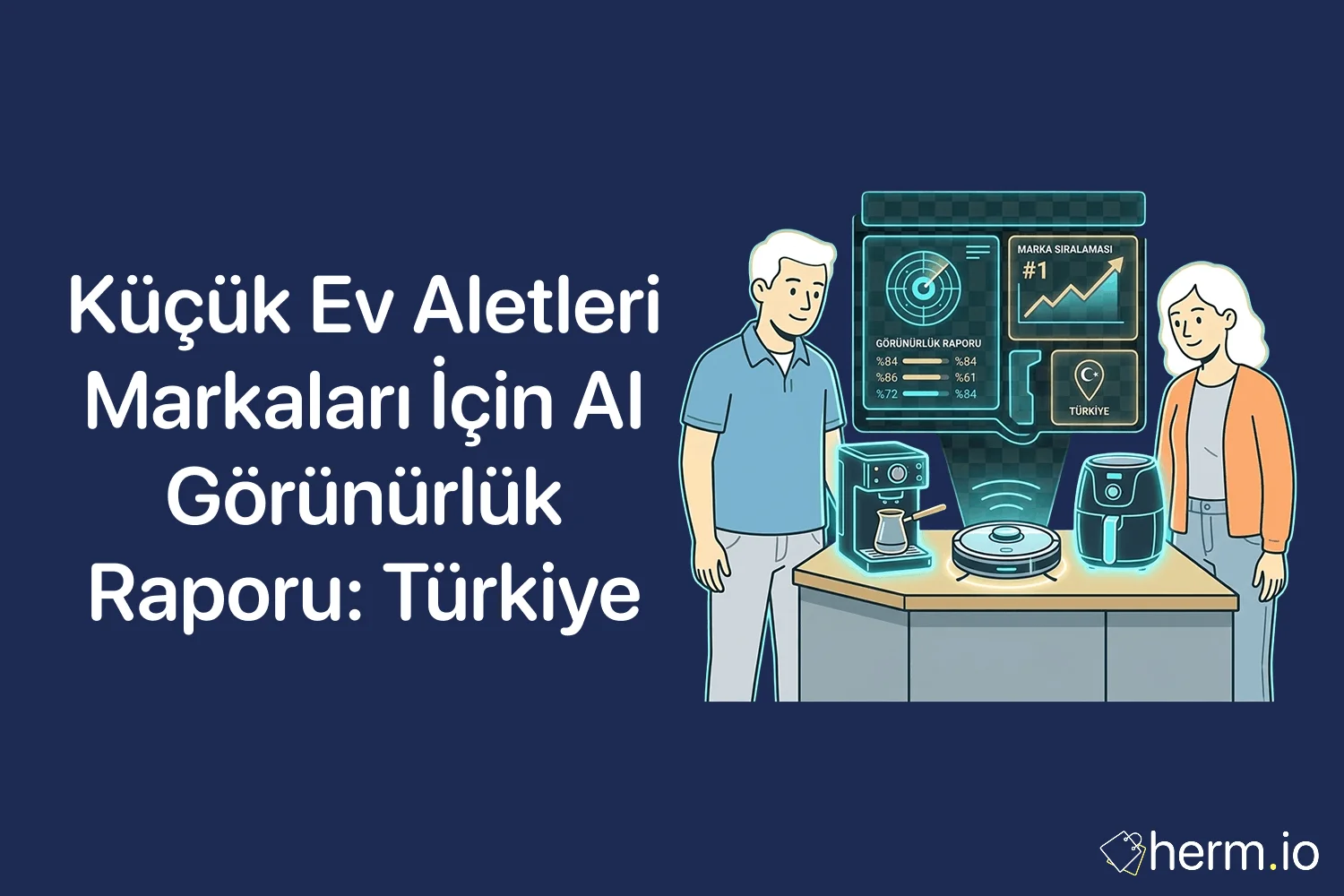 Türkiye küçük ev aletleri yapay zekâ görünürlüğü araştırma serisi kapak görseli