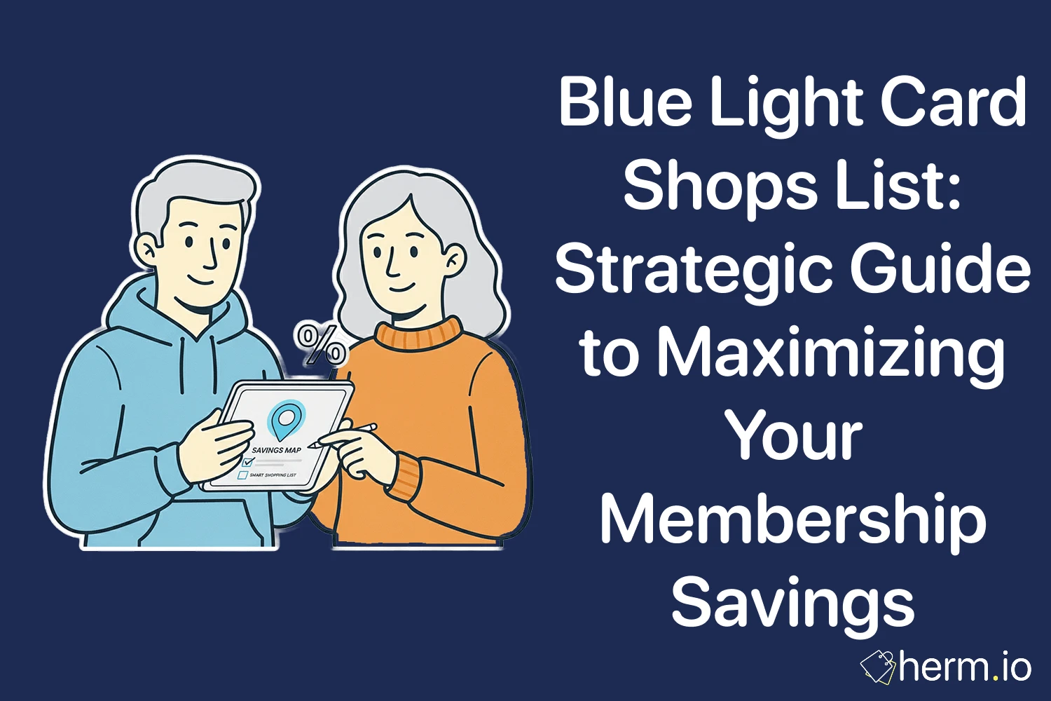 Blue Light Card shops list guide cover, showing members planning discounts and maximizing Blue Light Card savings in the UK.