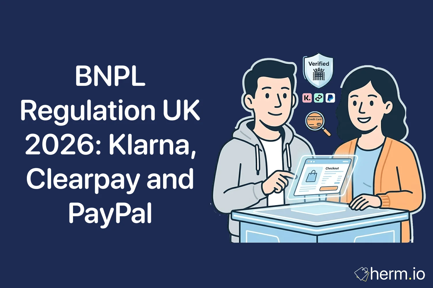 Mobile checkout screen showing BNPL payment options beside a calendar and security shield, illustrating safer UK pay later decisions in 2026.