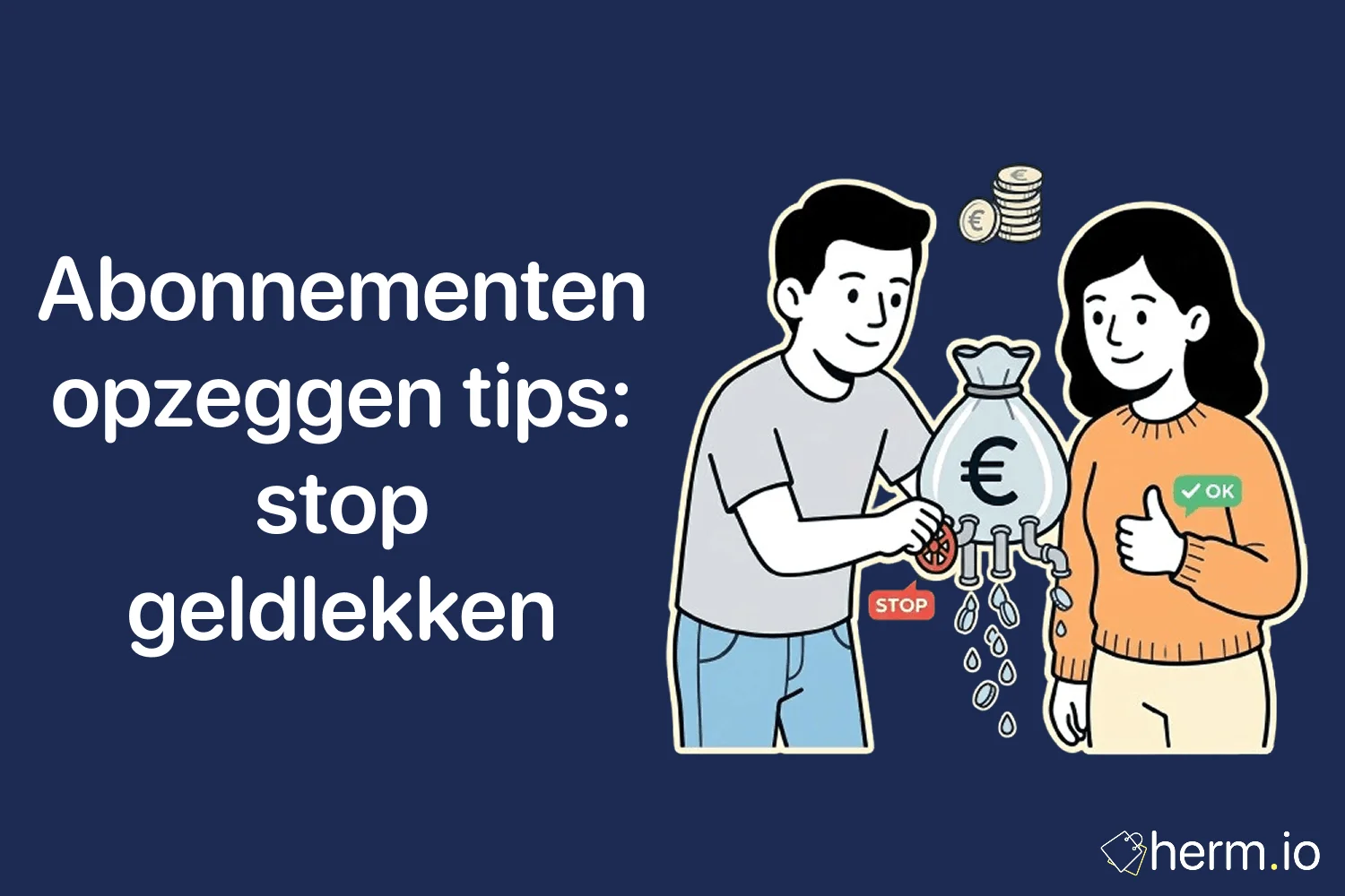 Overzicht van bankafschriften, abonnementen en eurobedragen om onzichtbare geldlekken in vaste lasten op te sporen.