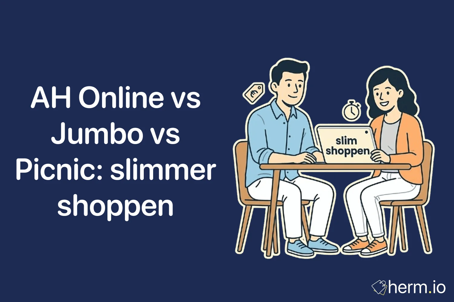 Nederlandse consument vergelijkt AH Online, Jumbo en Picnic in boodschappenapps om slimmer te bestellen en bezorgkosten te beperken.