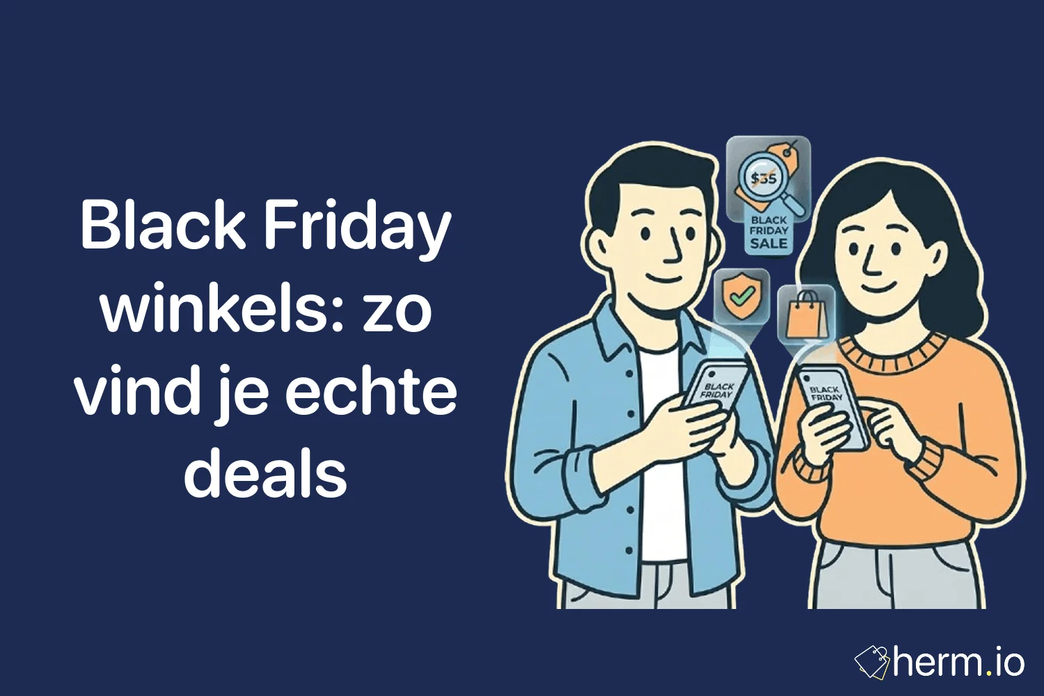 Nederlandse shopper vergelijkt Black Friday winkels op laptop en telefoon met prijslijst, winkelmandje en eurokortingen in beeld.