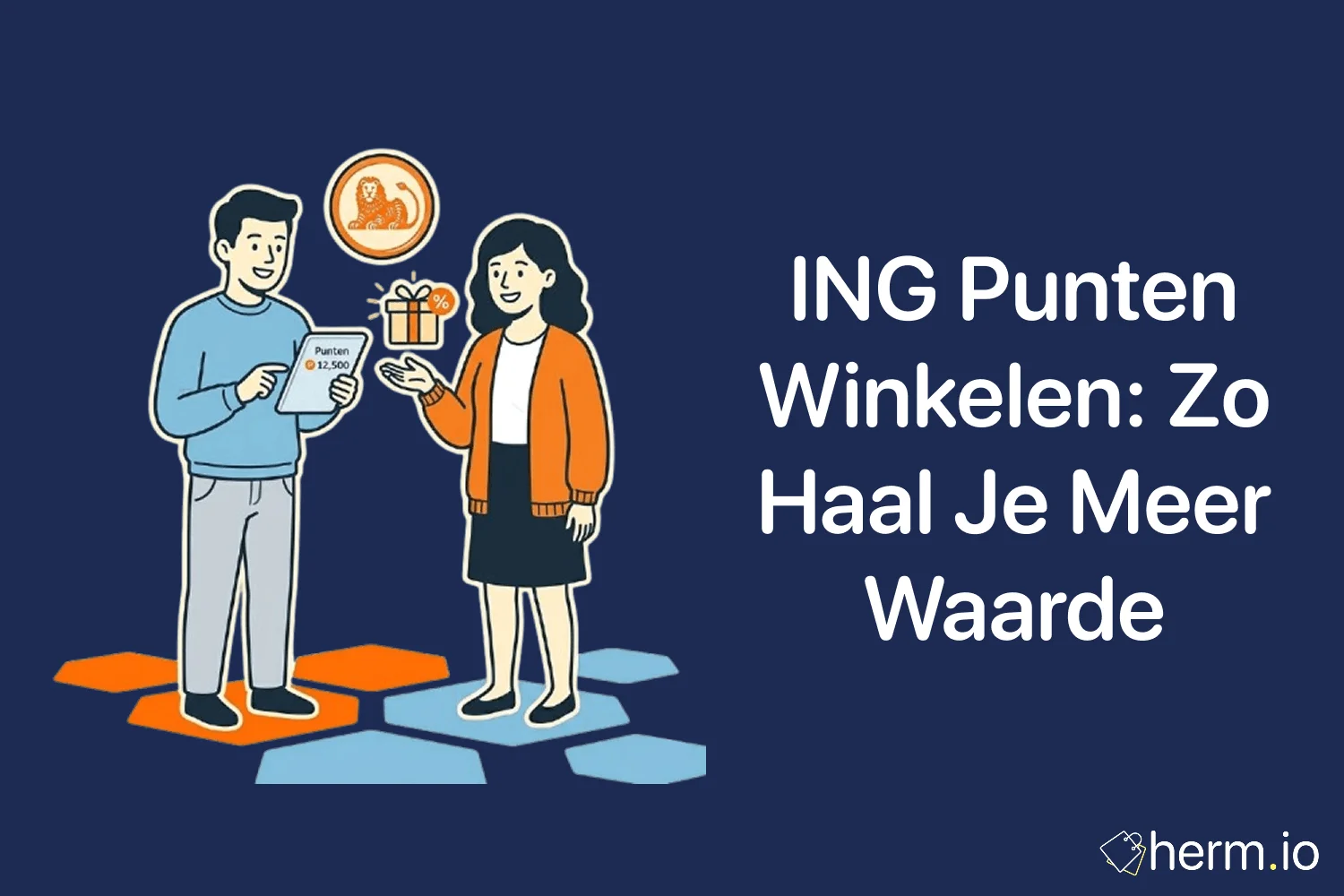 Overzicht van ING punten winkelen met vouchers, cadeaubonnen en een simpele rekensom voor de beste waarde.