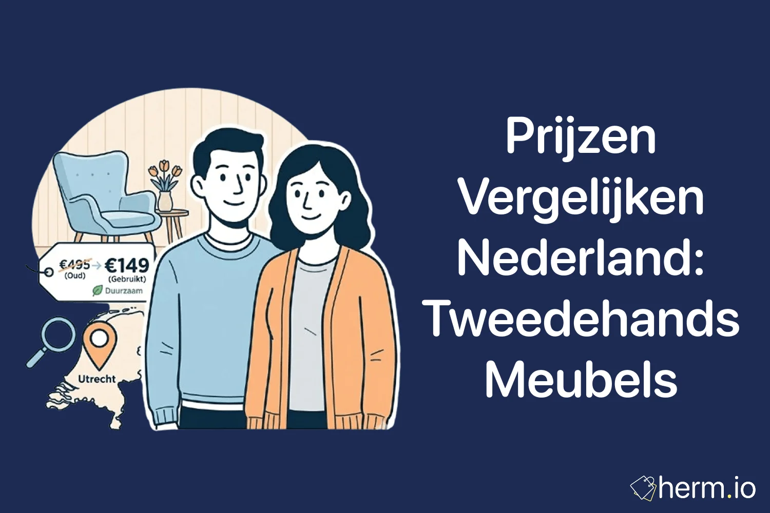 Tweedehands meubels en woondecoratie naast elkaar vergelijken via Marktplaats, kringloopwinkel en lokale Facebookgroepen.