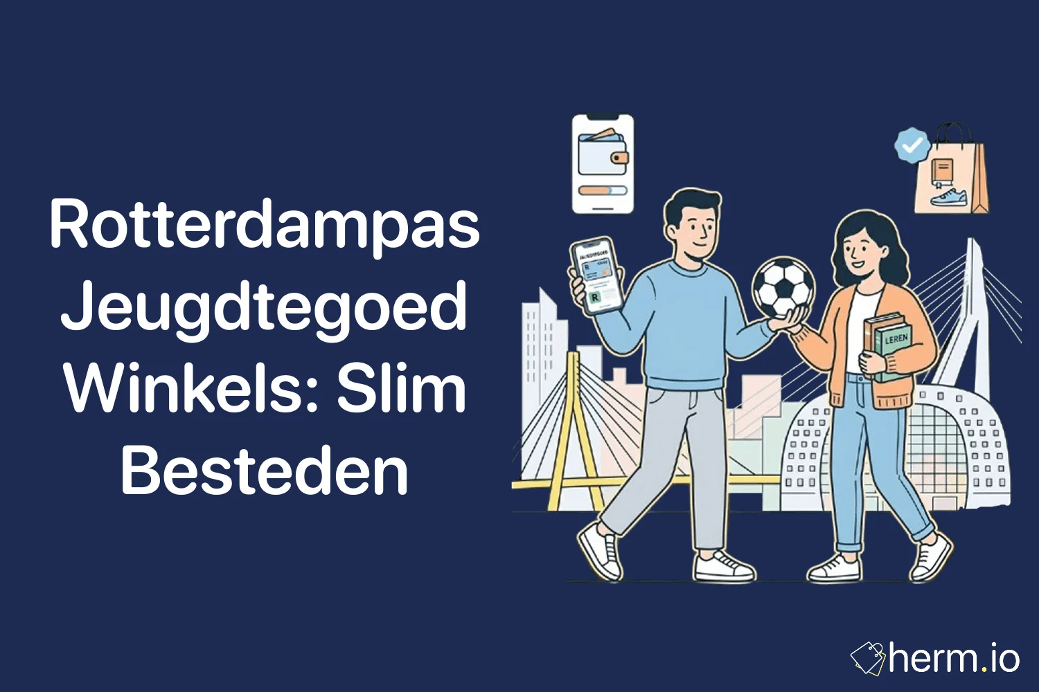 Ouder en kind bekijken schoolspullen en kleding in Rotterdam om Rotterdampas Jeugdtegoed bewust te besteden.