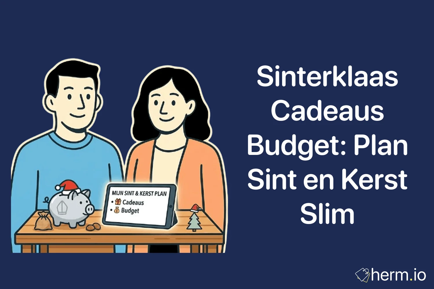 Gezin dat aan de keukentafel een cadeauplanner invult voor Sinterklaas, Kerst, speelgoed, games en budgetkeuzes.