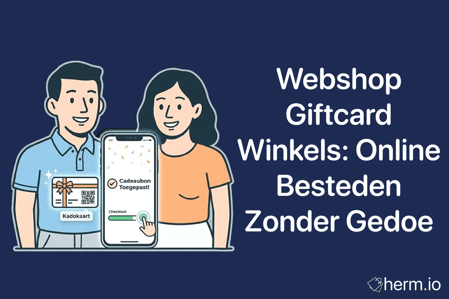Overzicht van Webshop Giftcard winkels op een laptop met cadeaukaart, winkelcategorieen en online bestelmandje.