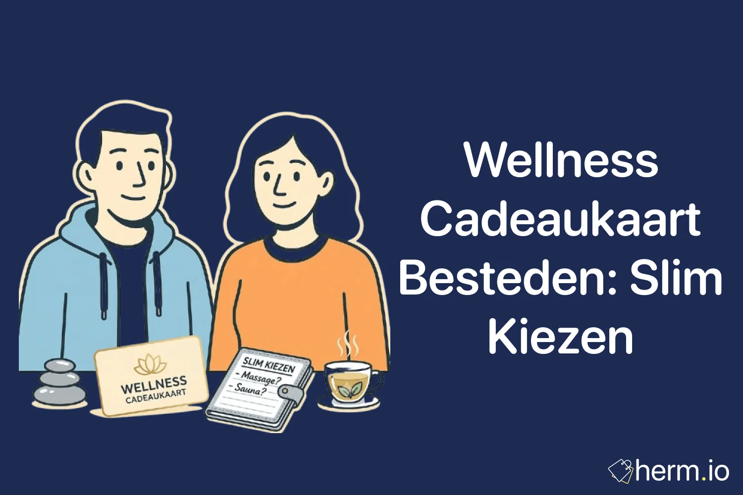 Nederlandse shopper vergelijkt wellness cadeaukaarten voor sauna, beauty en digitale last-minute cadeaus op laptop en telefoon.