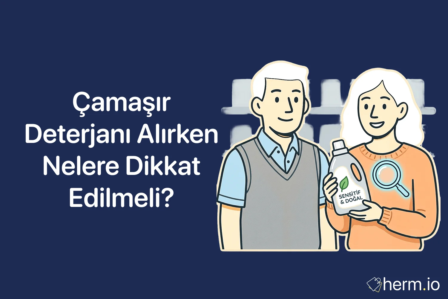 Toz, sıvı ve kapsül çamaşır deterjanlarını karşılaştıran, ev alışverişi ve temizlik ürünü seçimi odaklı rehber görseli.