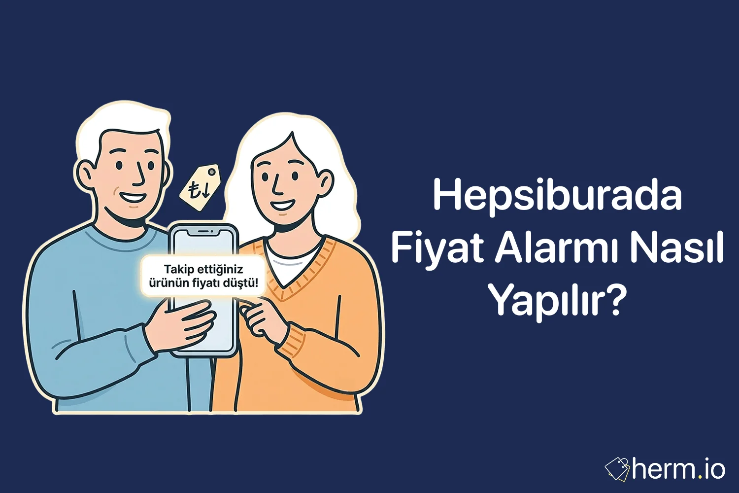 Hepsiburada ürün fiyatı, fiyat alarmı bildirimi ve fiyat geçmişi grafiğiyle akıllı alışveriş takibi rehberi görseli.