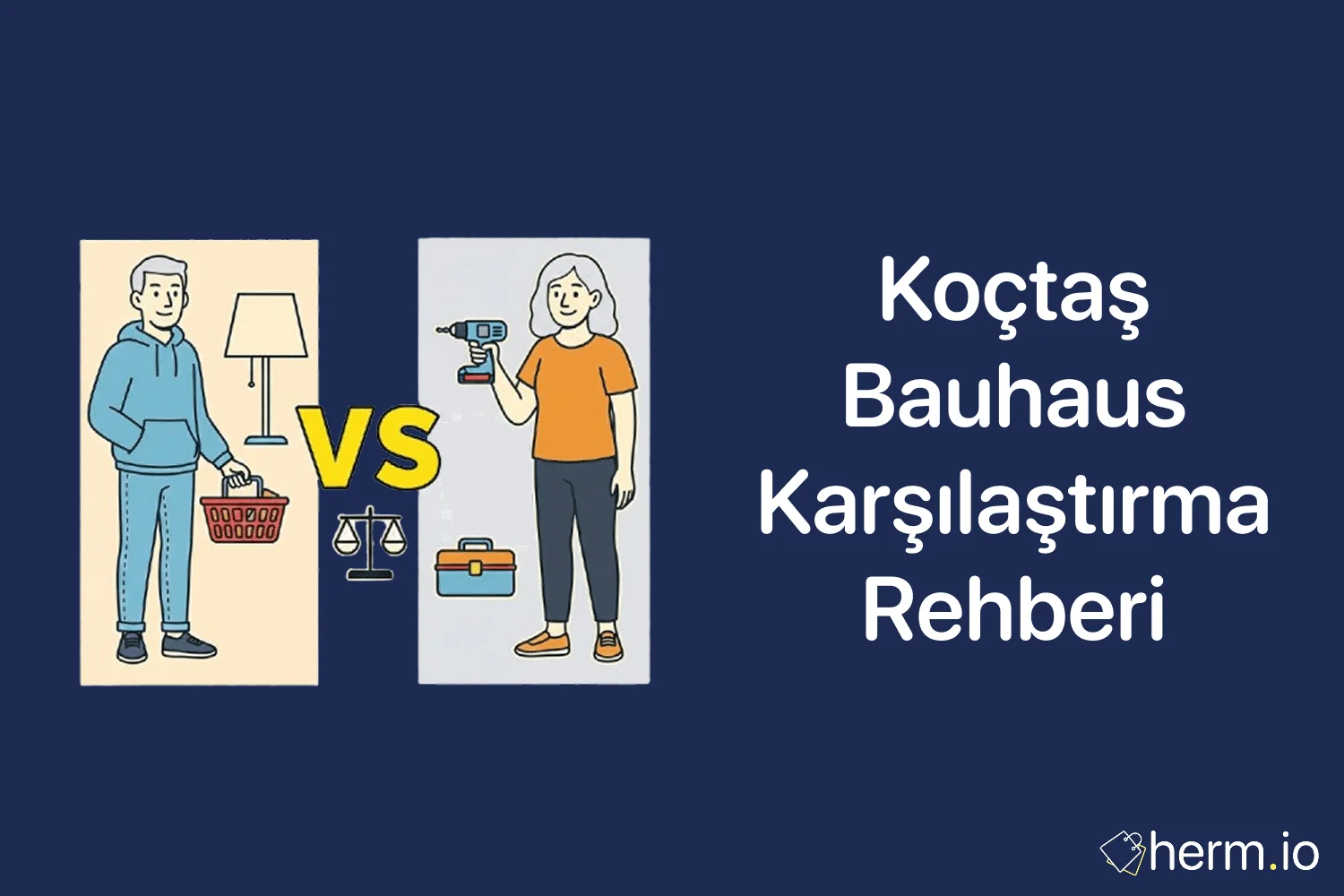 Koçtaş ve Bauhaus fiyat karşılaştırma rehberi yapı market alışveriş analizi görseli